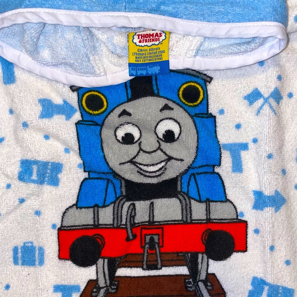 THOMAS THE TRAIN infant toddler pullover hoodie towel